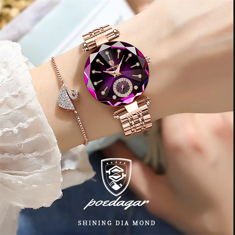 POEDAGAR Montre de luxe pour femme