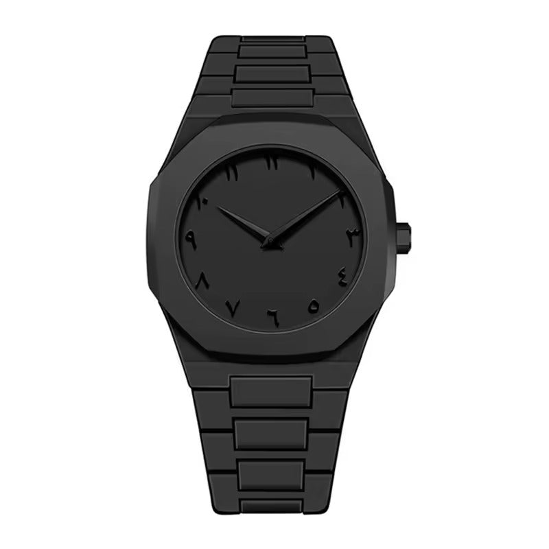 Montre de luxe pour homme en Chiffre Arabe (Full black )
