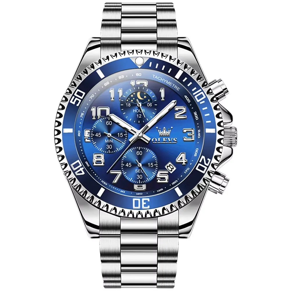 Montre OLEVS pour homme: Chronographe, Waterproof, lumineuse