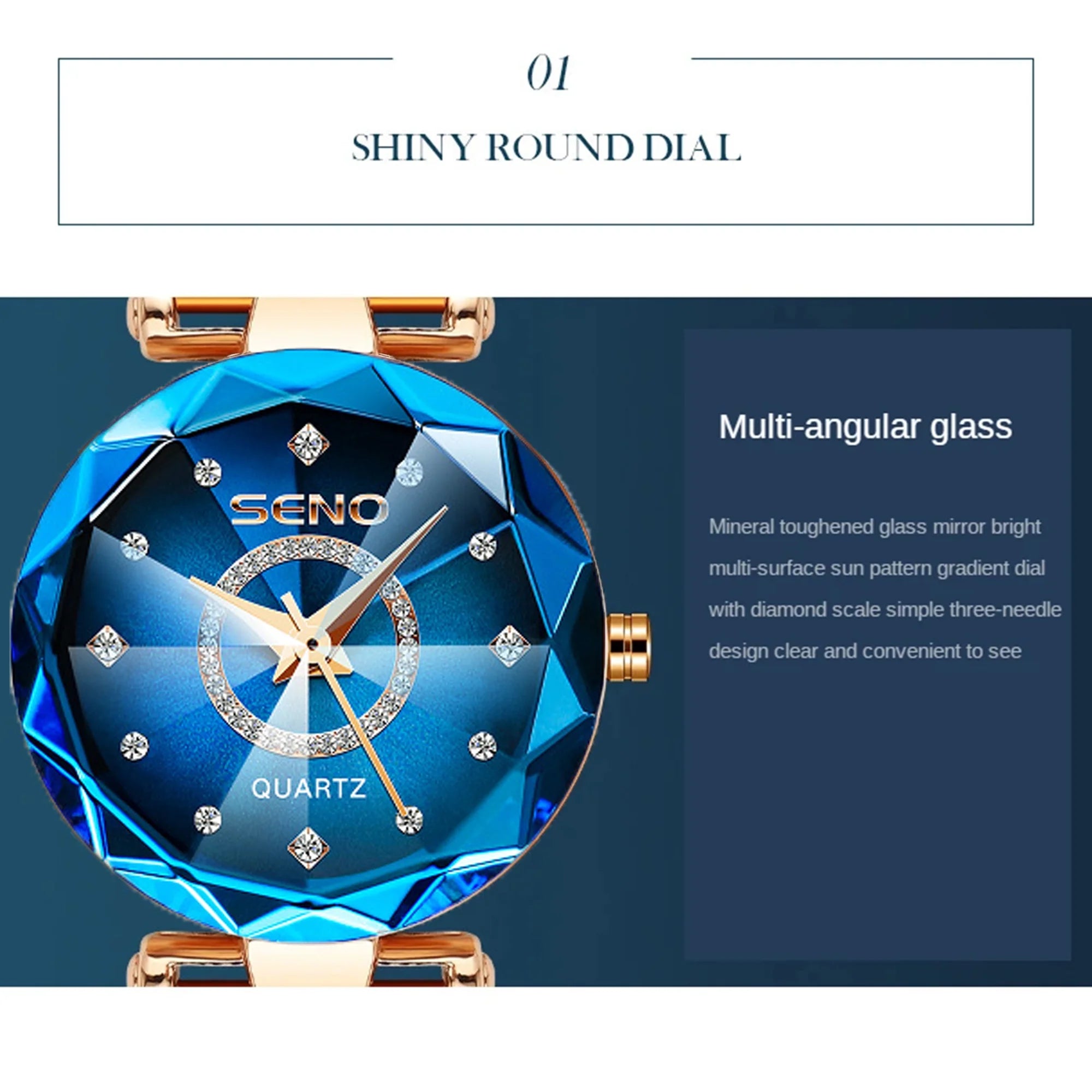 Montre de luxe SENO pour femme