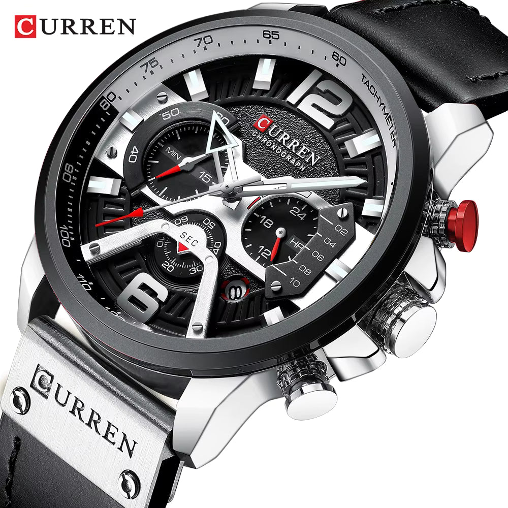 CURREN 8329 Montre pour homme NOIR