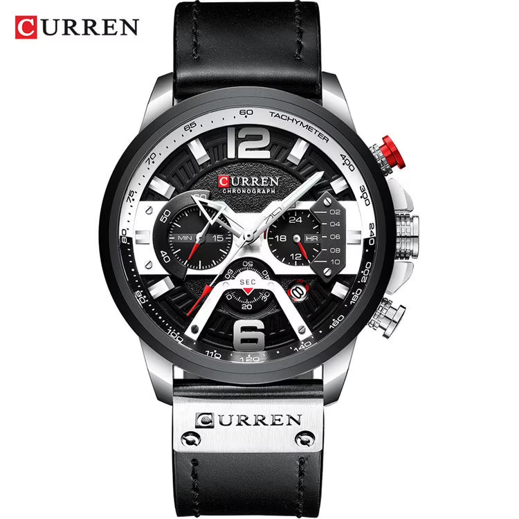CURREN 8329 Montre pour homme Noir