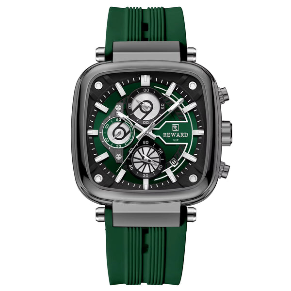 Montre Reward Olive homme cadran vert - vue 1
