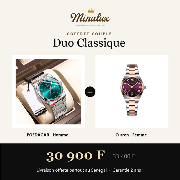 Coffret couple Duo Classique : POEDAGAR homme et Curren femme