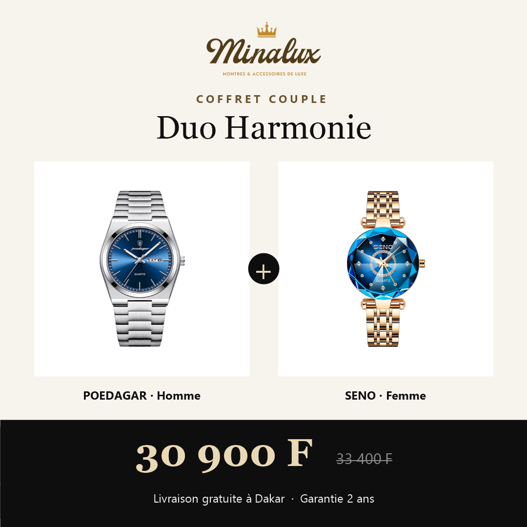 Coffret couple Duo Harmonie : POEDAGAR homme et SENO femme