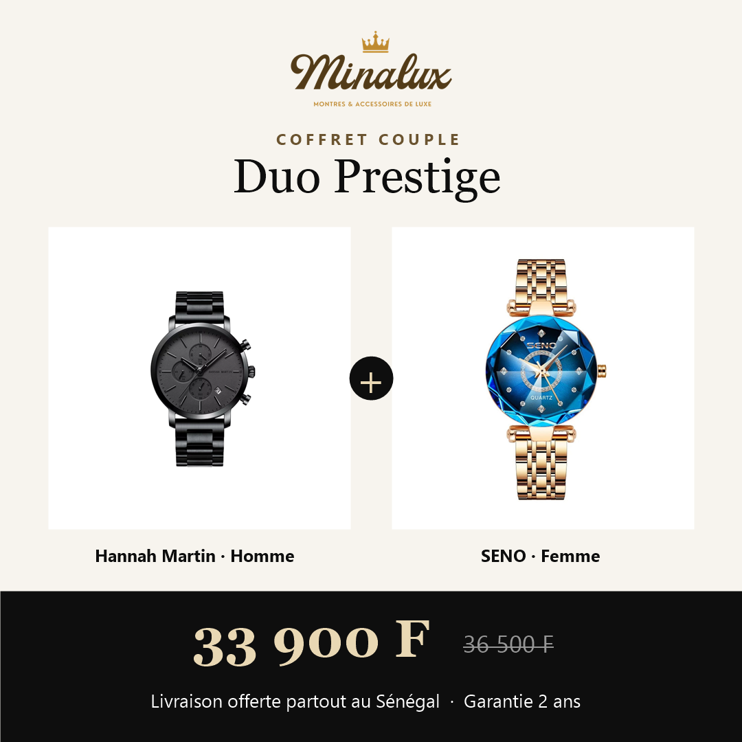 Coffret couple Duo Prestige : Hannah Martin homme et SENO femme