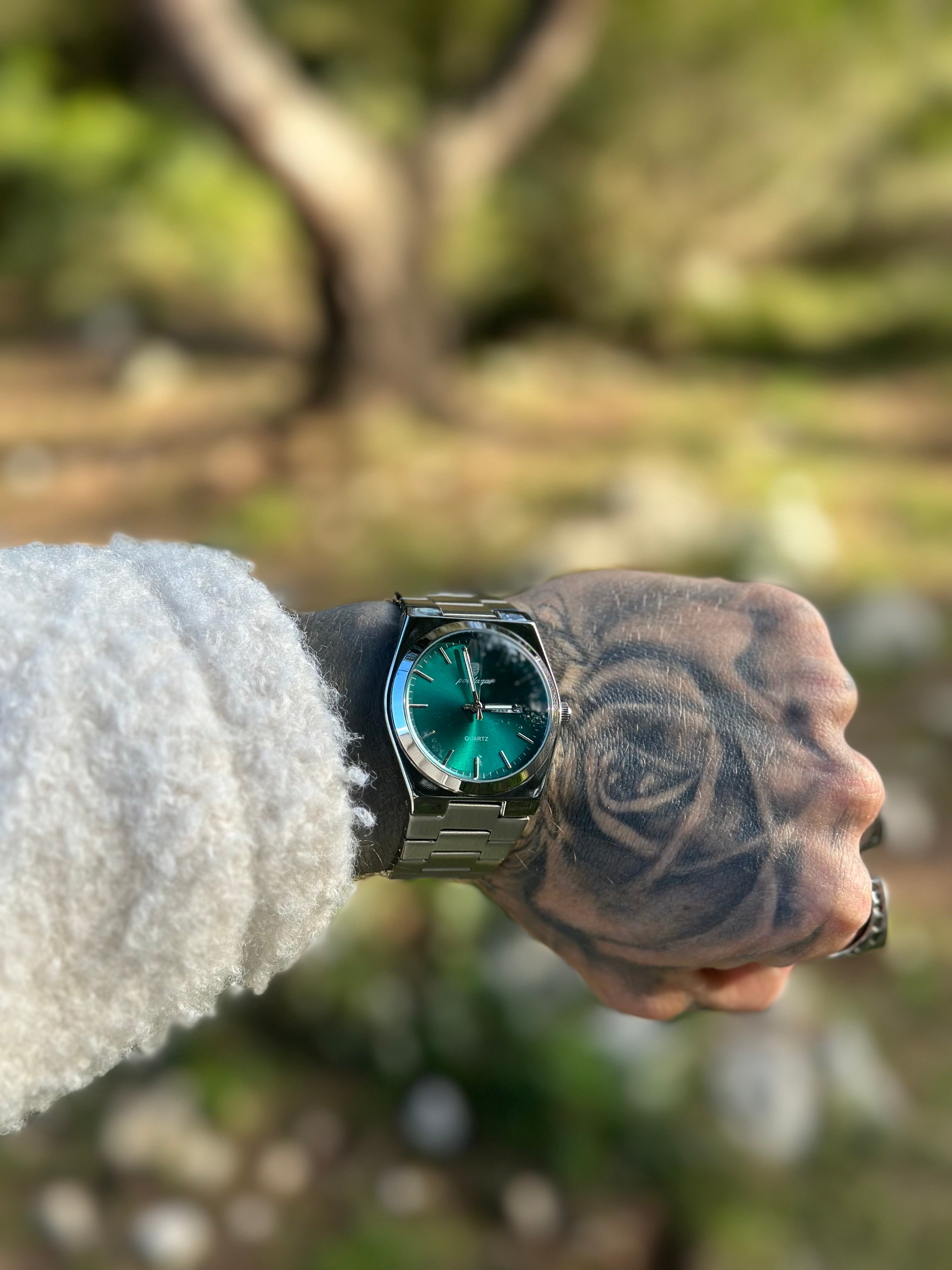 Montre POEDAGAR homme - bracelet acier