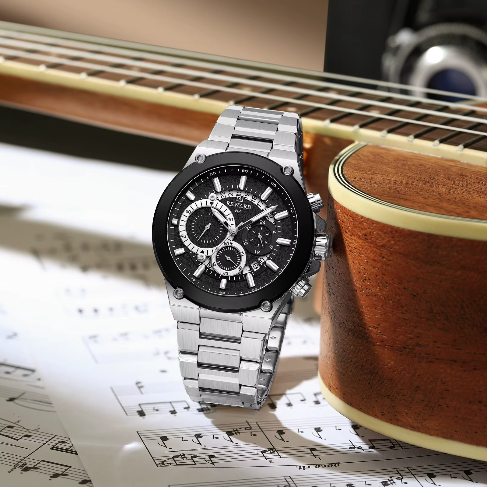 Reward VIP - Montre de luxe pour Homme - Chronographe